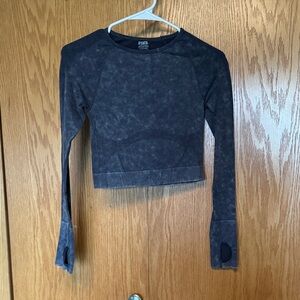 PINK Victoria's Secret Black Crop Top